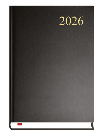 Kalendarz 2026 Asystent A5 dzienny czarny