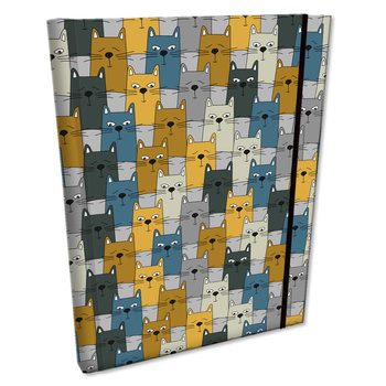 Notes B6 kratka z gumką Soft Touch Kotecki