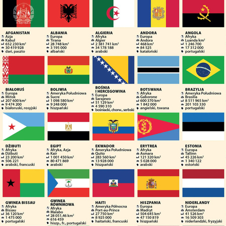 Puzzle 1000 Flagi świata