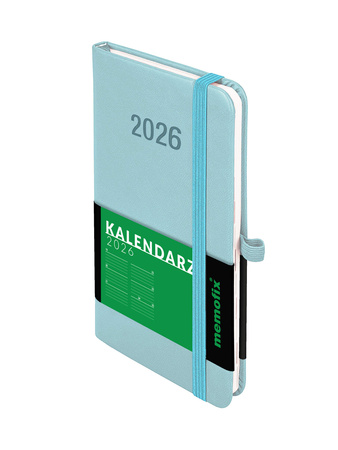 Kalendarz 2026 Memofix A6 TDW błękitny