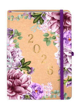 Kalendarz 2026 Kraft A5 TNS Lilie