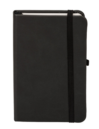 Notes secesja A6 kratka czarny