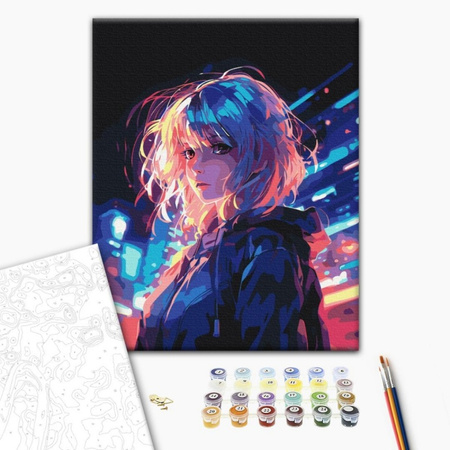 Malowanie po numerach BRUSHME 40x50 cm Cyberpunk