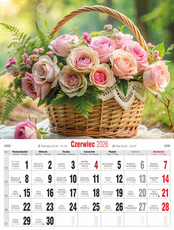 Kalendarz 2026 Kwiaty KSMS-6