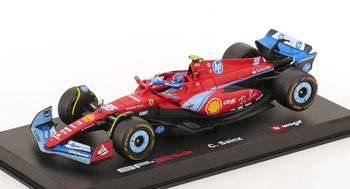 BBURAGO MODEL BOLID F1 Ferrari SF-24 GP Miami 2024 Carlos Sainz 1:43