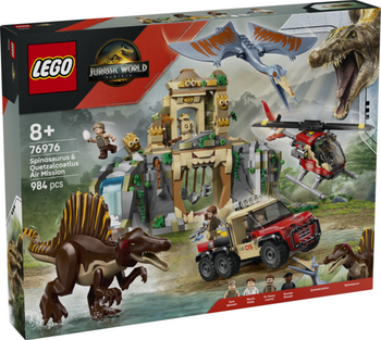 Lego Jurassic World Powietrzna misja z Kecalkoatlem i Spinozaurem 76976