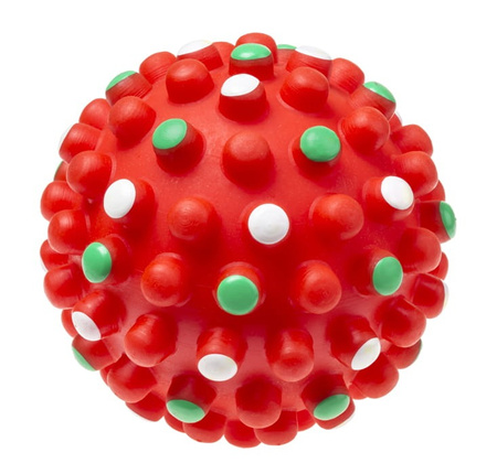 Piłka wzmocniona piszcząca 11,2 cm dla zwierząt 1szt. mix