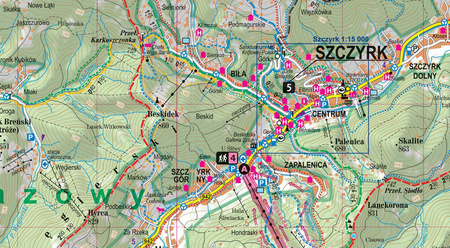 Beskid Śląski map&guide XL PL laminat 2024
