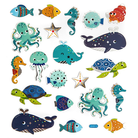 Naklejki Podwodny Świat 21 szt.