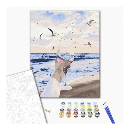 Malowanie po numerach BRUSHME 40x50cm Morze w szklance