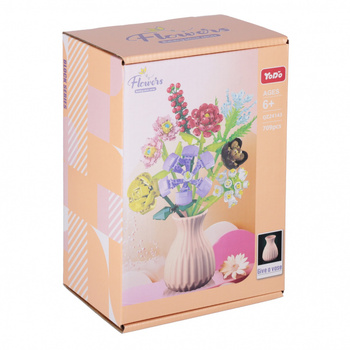 Klocki konstrukcyjne Kwiaty 709 elementów