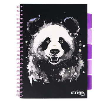 Kołozeszyt Strigo A4 Project Book Panda czarny kratka