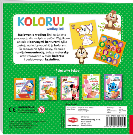 Disney Maluch koloruj według linii COLN-9202