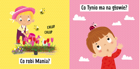 Pudełka bawidełka. Bawię się z Manią i Tyniem. Zestaw 10 pudełek do układania i kartonowa książeczka