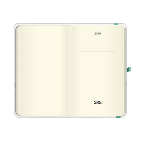 Kalendarz 2026 kieszonkowy tygodniowy niebieskie Kwiaty