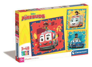 Puzzle 3 x 48 Super Firebuds 25311