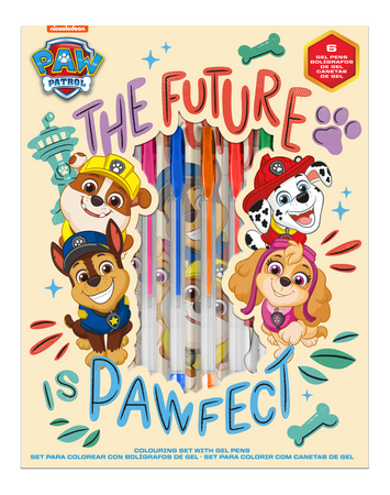 Notatnik + długopisy żelowe 6 sztukm Paw Patrol PW19958