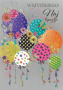 Karnet A5 Jaskrawe balony