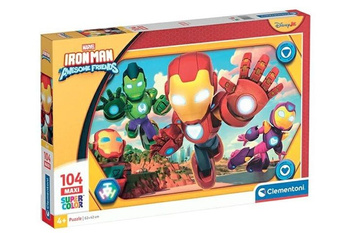 Puzzle 104 Maxi Super kolor Iron Man and His Awesome friends 23778