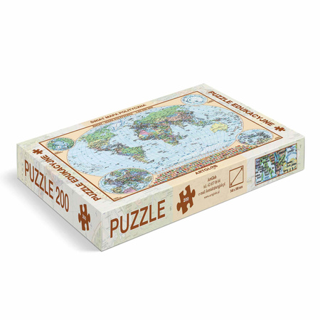 Puzzle 200 Świat polityczny mapa
