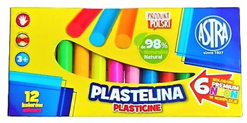 Plastelina Astra 12 kolorów
