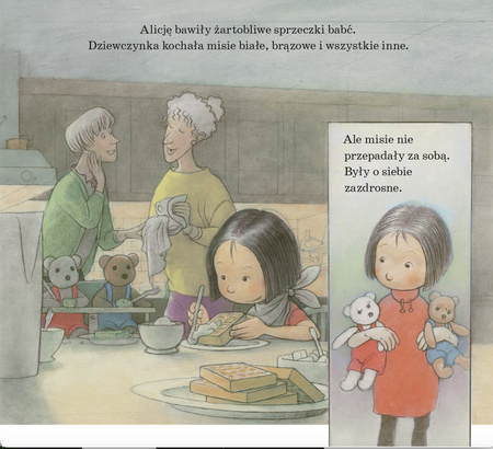 Biały miś i brązowy miś