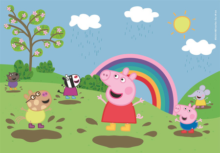 Puzzle 2 x 60 super kolor Peppa Pig 21622