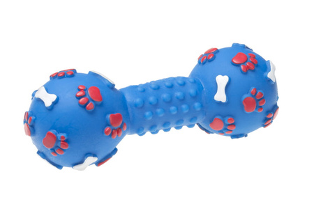 Hantel  piszczący 14,3 cm dla zwierząt 1szt.mix