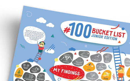 Plakat zdrapka 100 bucketlist junior edition