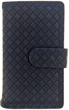 Kalendarz 2026 B6 dzienny z zapięciem pik granatowy