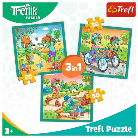Puzzle 3w1 Poznaj Trefliki 34872