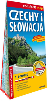 Czechy i Słowacja mapa samochodowa 1:600 000 laminat 2025