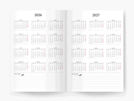 Kalendarz 2026 12 m-cy. Hip hop A5 tygodniowy różowy