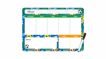 Planer magnetyczny 35x25 tygodniowy z nadrukiem football