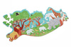 Puzzle konturowe Safari 60 elementów Scratch