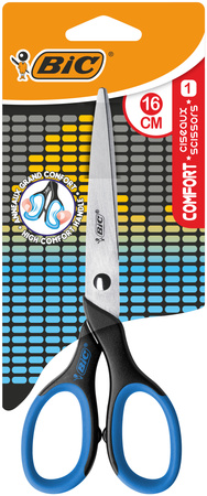 Nożyczki 13 cm BIC Comfort blister 1 szt. mix