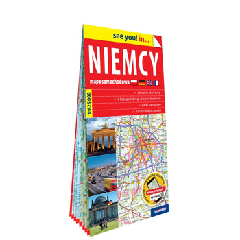 Niemcy mapa samochodowa 1:750 000 papier 2023