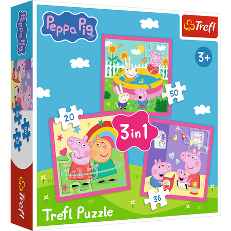 Puzzle 3w1 Peppa i przyjaciele 34873