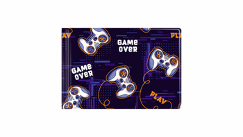 Okładka na dokumenty ucznia małe z nadrukiem gamepad