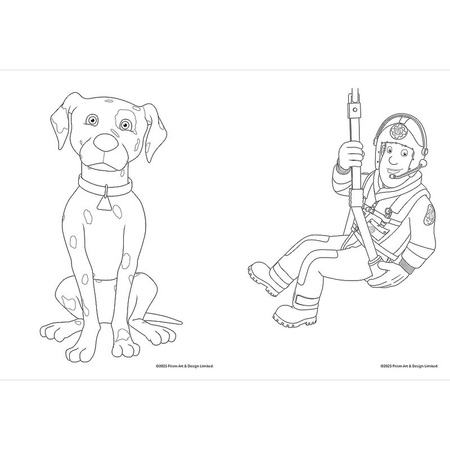 Strażak Sam. Kolorowanka. Malbuch. Colouring book. Fireman Sam