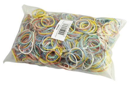 Gumki recepturki Q-CONNECT 250g średnica 25mm mix kolorów