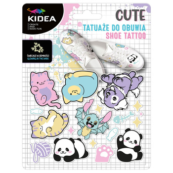 Tatuaże do obuwia świecące w ciemności cute Kidea