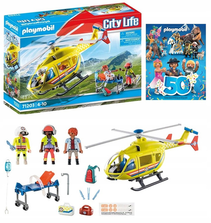 Playmobil Helikopter ratunkowy 71203