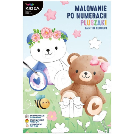 Obraz malowanie po numerach Misie Kidea