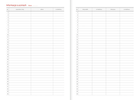Kalendarz nauczyciela 2025/2026 A5T PCV bezbarwny ROWER