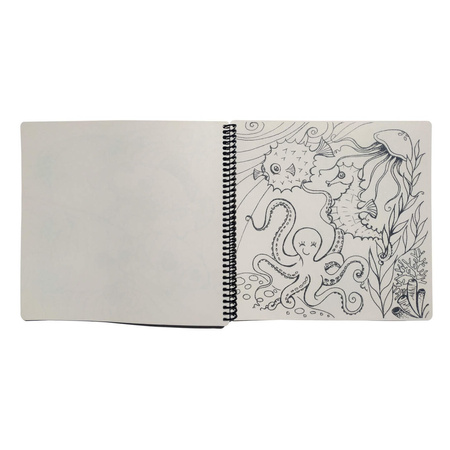 Książeczka do kolorowania Strigo Funny Mat Świat pod wodą 23x23cm