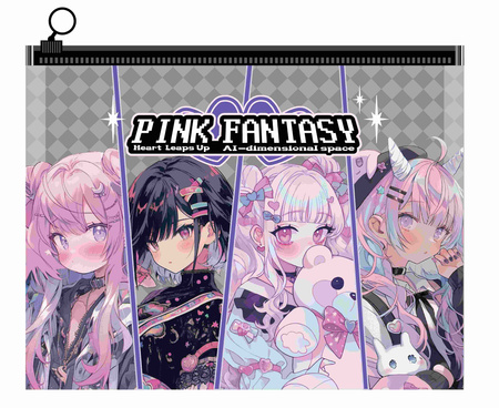 Teczka A4 z suwakiem Manga Pink Fantasy 1szt.mix