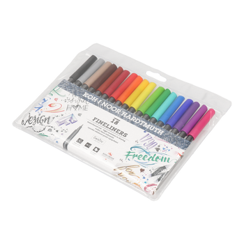 Cienkopisy Koh-I-Noor 777021/AH01 18 kolorów