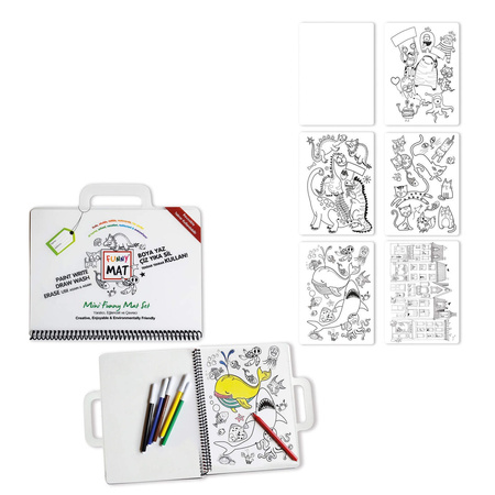 Książeczka do kolorowania Strigo Funny Mat Zestaw podróżny 16x21cm