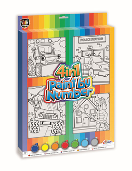 Malowanie po numerach 4w1 Chłopcy